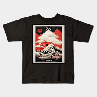 Obu Japan Vintage Poster Tourism Kids T-Shirt